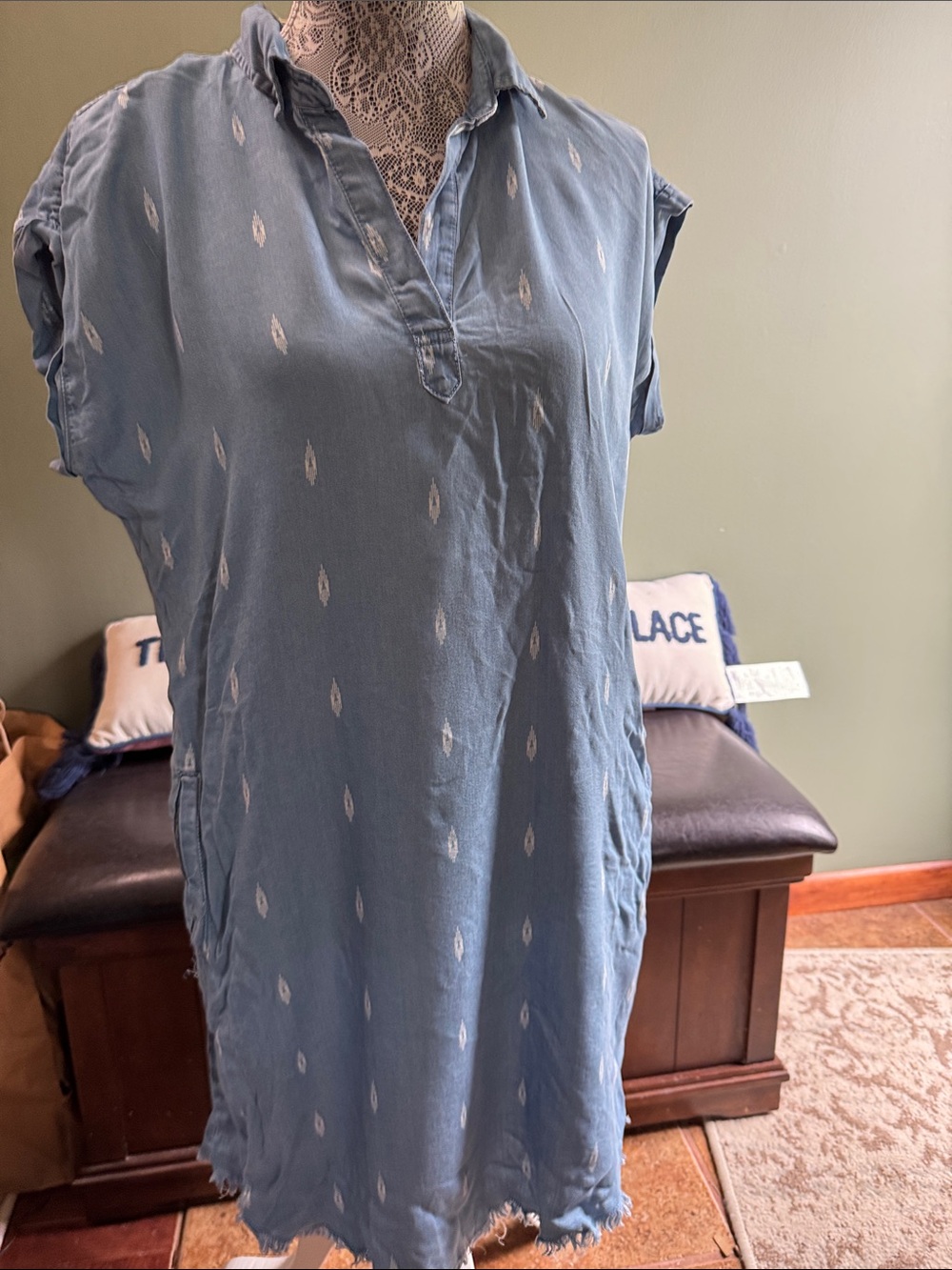Thread & Supply Light Blue Denim (Tencel) Dress